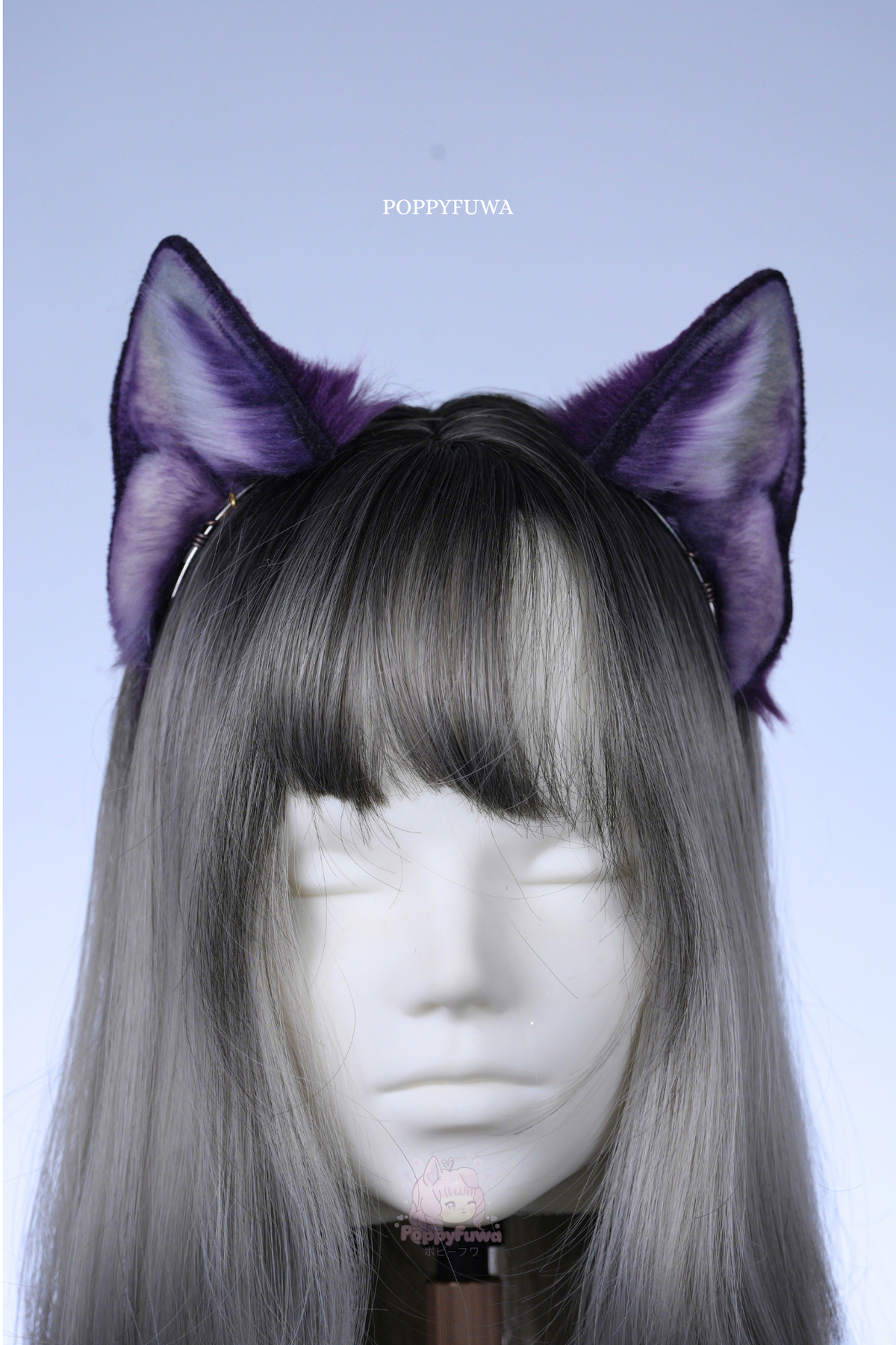 Dark Purple Wolf Ears